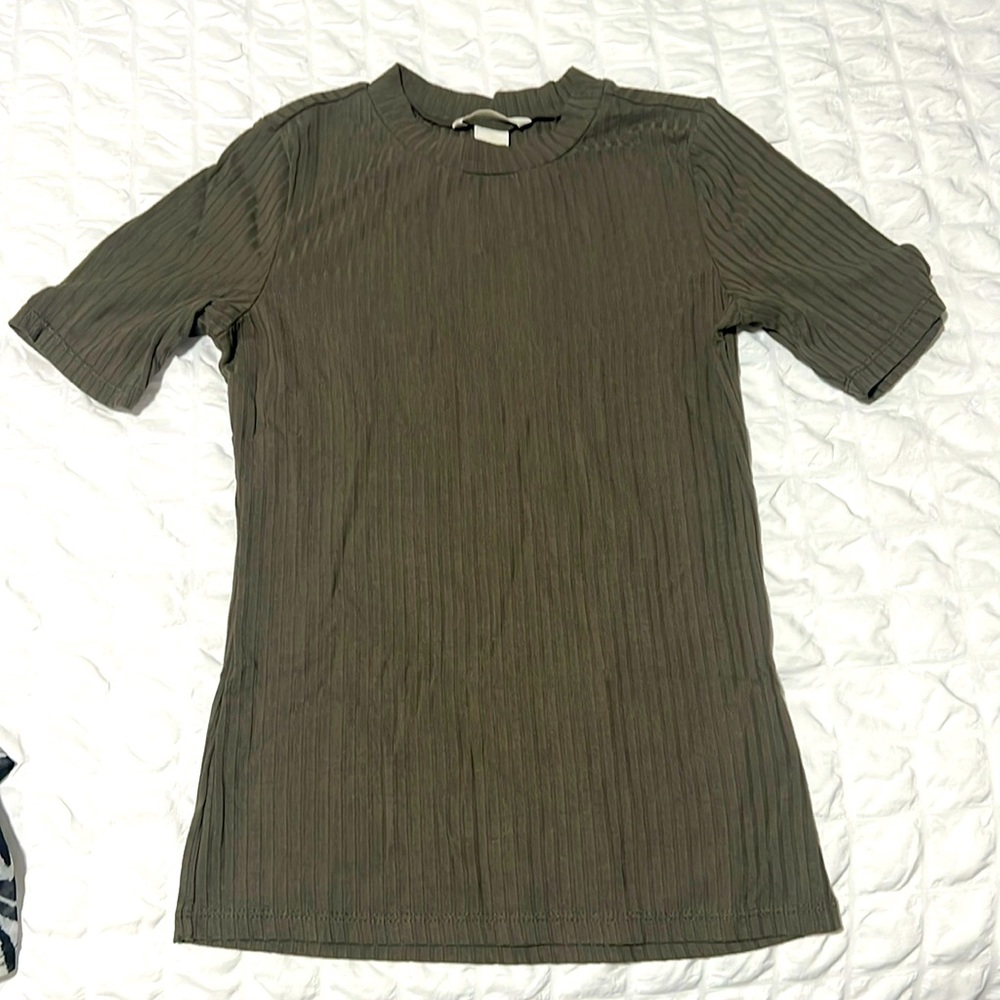 Olive green top